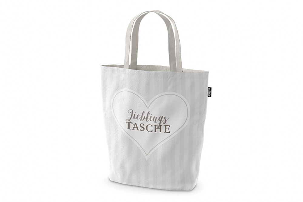 Bio Stoffwollbeutel/Shopper "Lieblingstasche" - Gipfelgruß